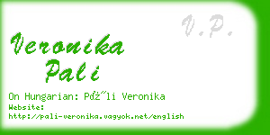 veronika pali business card